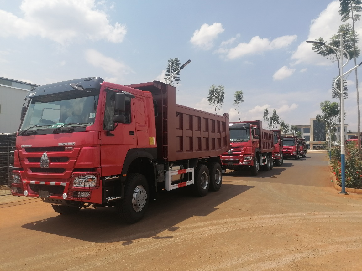 Kenya customer HOWO-7 tipper delivery